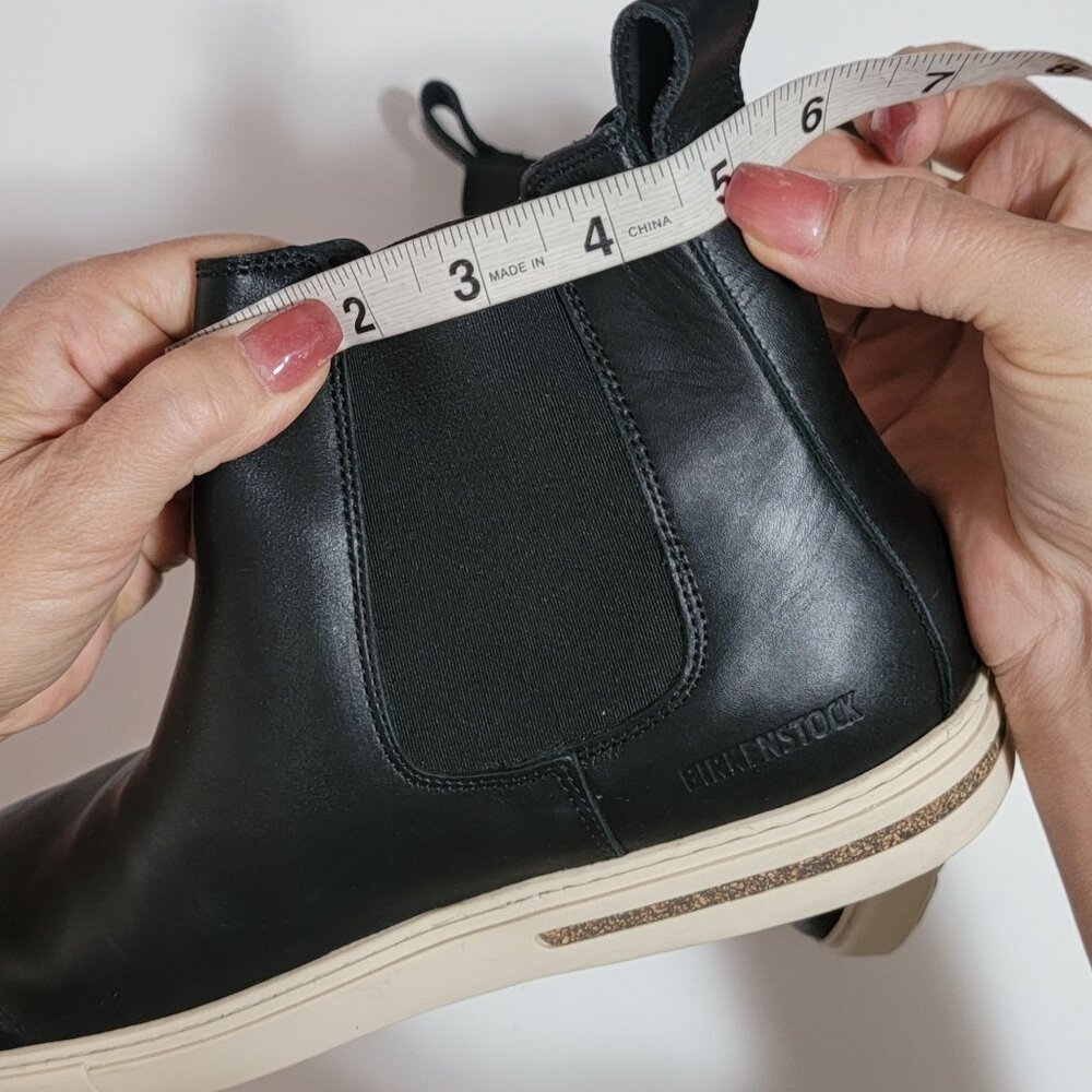 Birkenstock Black and Cream Ankle Boots - Picture 8 of 9